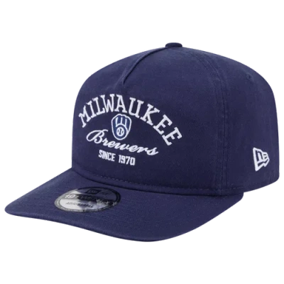 New Era Milwaukee Brewers  Brewers 19twenty Stacked Cap In Navy
