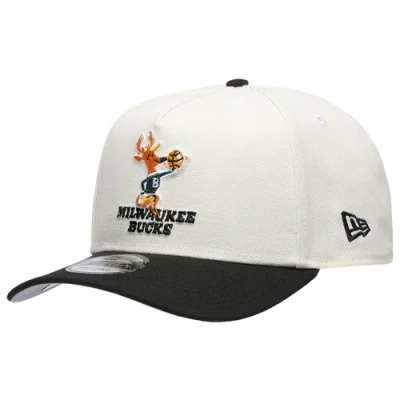 New Era Milwaukee Bucks  Bucks 940 A Frame Hwc Cap In Black/chrome