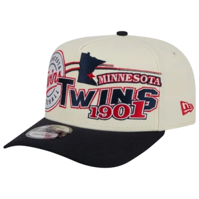 New Era Minnesota Twins  Twins 9fifty A-frame Classic Cap In White/navy