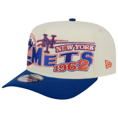 New Era New York Mets  Mets 9fifty A-frame Classic Cap In White/blue