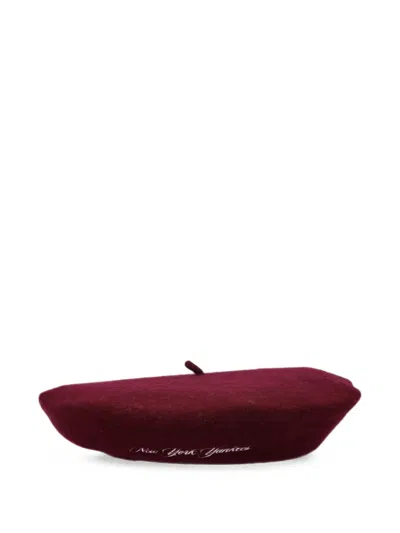 New Era New York Yankees Mlb Wool Beret In Red