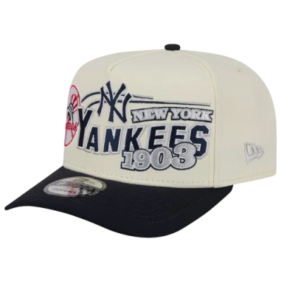 New Era New York Yankees  Yankees 9fifty A-frame Classic Cap In White/navy