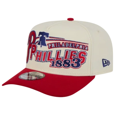 New Era Philadelphia Phillies  Phillies 9fifty A-frame Classic Cap In White/red
