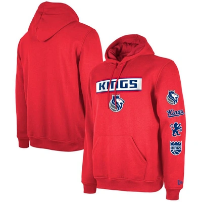 New Era Red Sacramento Kings Big & Tall 2023/24 City Edition Jersey Pullover Hoodie