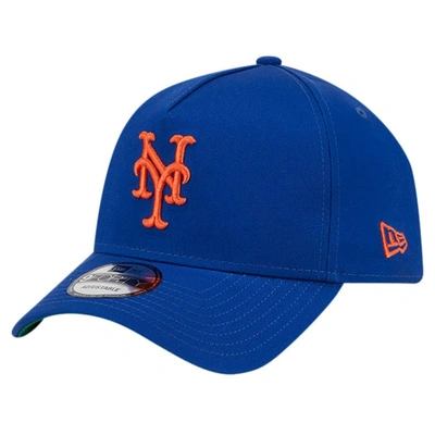 New Era Royal New York Mets Team Color A-frame 9forty Adjustable Hat