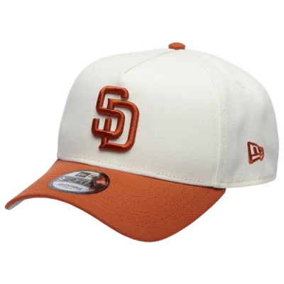 New Era San Diego Padres  Padres 940 A Frame Cap In White/orange