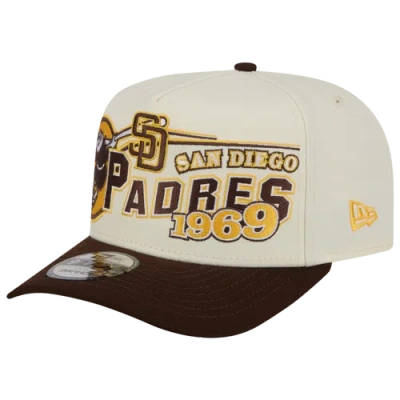 New Era San Diego Padres  Padres 9fifty A-frame Classic Cap In White/brown