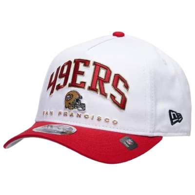 New Era San Francisco 49ers  49ers 9forty A-frame 2t Arch Cap In Red/white