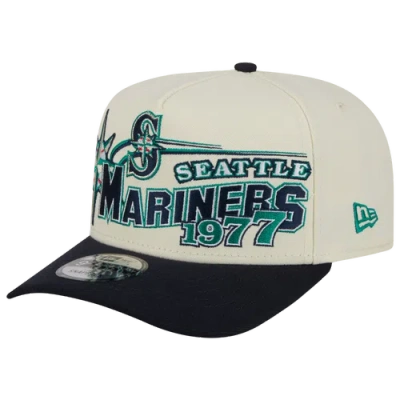 New Era Seattle Mariners  Mariners 9fifty A-frame Classic Cap In White/navy
