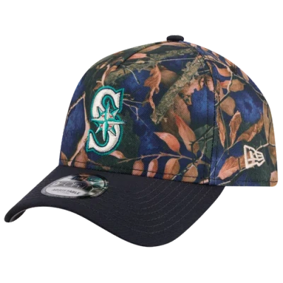 New Era Seattle Mariners  Mariners 9forty A-frame Leaves Cap In Multi/blue