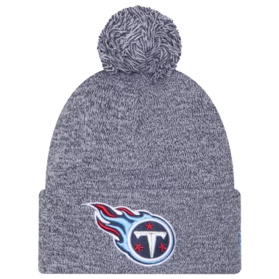 New Era Tennessee Titans  Titans Marl Pom Knit In Blue