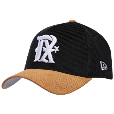 New Era Texas Rangers  Rangers 940af Cord Cap In Black/tan