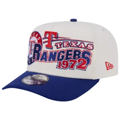 New Era Texas Rangers  Rangers 9fifty A-frame Classic Cap In White/navy