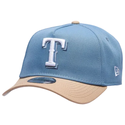 New Era Texas Rangers  Rangers 9forty A-frame Cap In Caramel/faded Blue