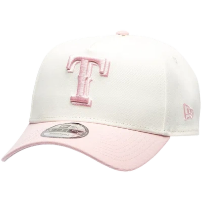 New Era Texas Rangers  Rangers 9forty A-frame Cap In Chrome/pink Rouge