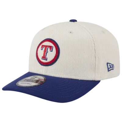 New Era Texas Rangers  Rangers 9seventy Cord Loyal Cap In Navy/white