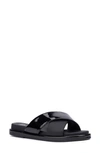 New York And Company Geralyn Slide Sandal In Black