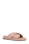 New York And Company Geralyn Slide Sandal In Nude