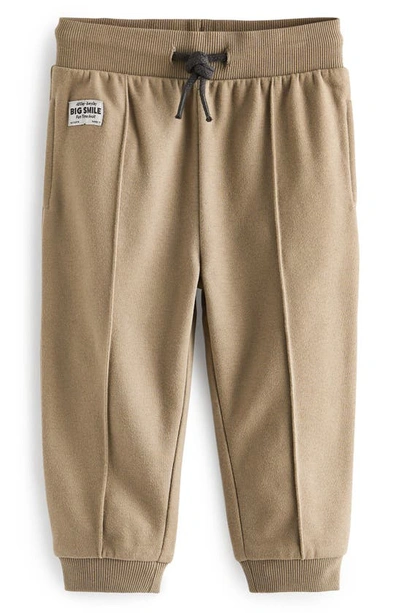 Next Kids' Cotton Blend Twill Joggers In Brown
