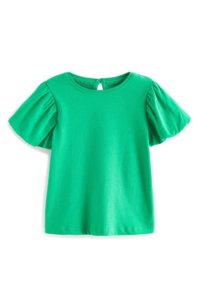 Next Kids' Puff Sleeve Cotton T-shirt In Green