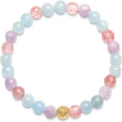 Nialaya Beaded Stretch Bracelet In Blue