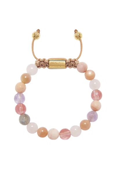 Nialaya Harmony Beaded Bracelet In Pink