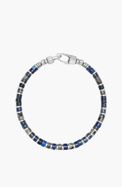 Nialaya Lapis And Labradorite Heishi Bracelet In Multi