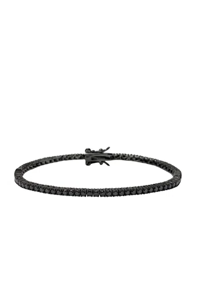 Nialaya Mini Tennis Bracelet In Black