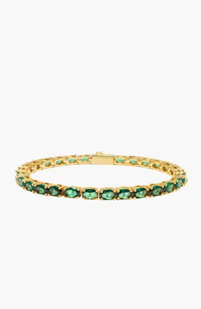Nialaya Oval Tennis Bracelet In Gold
