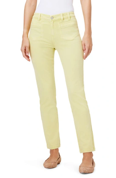 Nic + Zoe Patch Pocket Straight Leg Jeans In Citrus