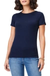 Nic + Zoe Perfect Crewneck Rib Top In Dark Indigo