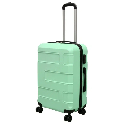 Nicci 20" Carry-on Luggage Deco Collection In Green