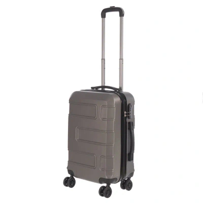 Nicci 20" Carry-on Luggage Deco Collection In Grey