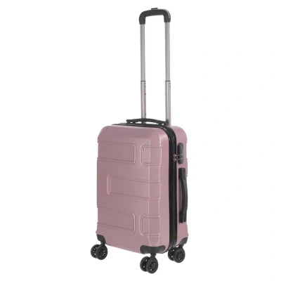 Nicci 20" Carry-on Luggage Deco Collection In Pink