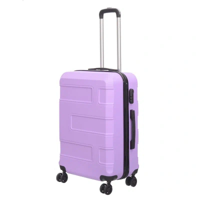 Nicci 20" Carry-on Luggage Deco Collection In Purple