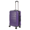 Nicci 24" Medium Size Luggage Deco Collection In Purple