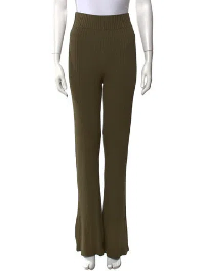 Pre-owned Nicholas Flared Pants In Green