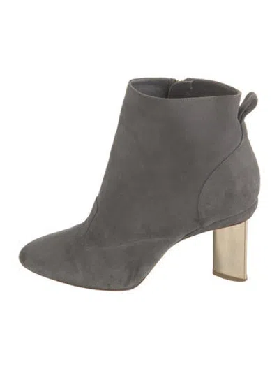 Pre-owned Nicholas Kirkwood Suede Boots In Grey