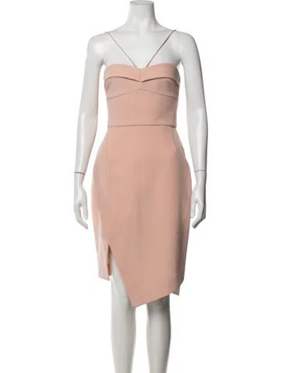 Pre-owned Nicholas Silk Mini Dress In Pink