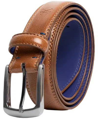 Nick Graham Men's Classic Core Belt With Double Stitching In Brown