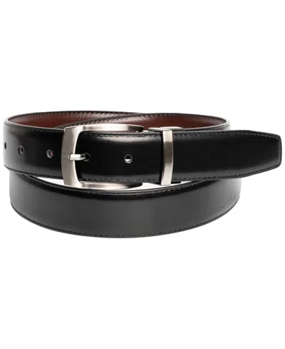 Nick Graham Men's Reversible Smooth Belt In Black