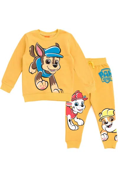 Nickelodeon Kids'  Paw Patrol 2-piece Fleece Sweatshirt And Pants Set In Orange
