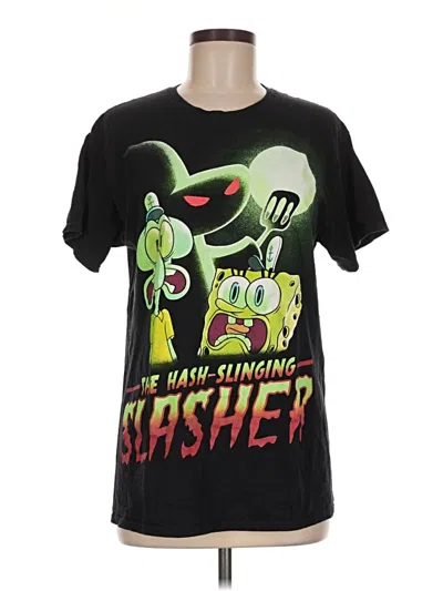 Pre-owned Nickelodeon Short Sleeve T-shirt In Black