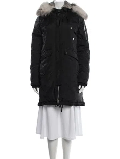 Pre-owned Nicole Benisti Parka In Black