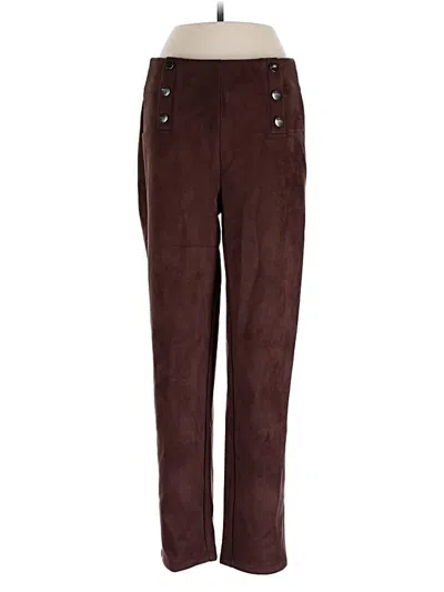 Pre-owned Nicole Miller Casual Pants In Brown