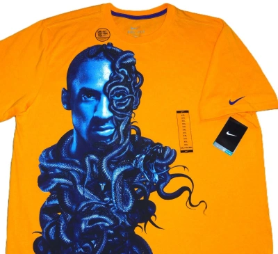 Pre-owned Nike 2011 Kobe Bryant Black Mamba Snake Face  Dri-fit Tee Shirt (pick A Size) In Yellow