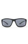 Nike Adrenaline 66mm Rectangular Sunglasses In Matte Black/ Black/ Dark Grey