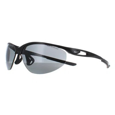 Nike Aerial P Mini Sunglasses With Grey Polarized Lenses In Black
