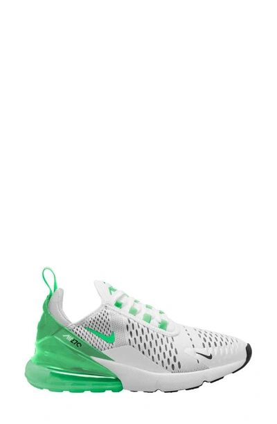 Nike Air Max 270 Sneaker In White/ Green Shock-white-black