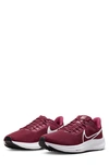 Nike Air Zoom Pegasus 39 Running Shoe In Team Maroon/ White/ Black